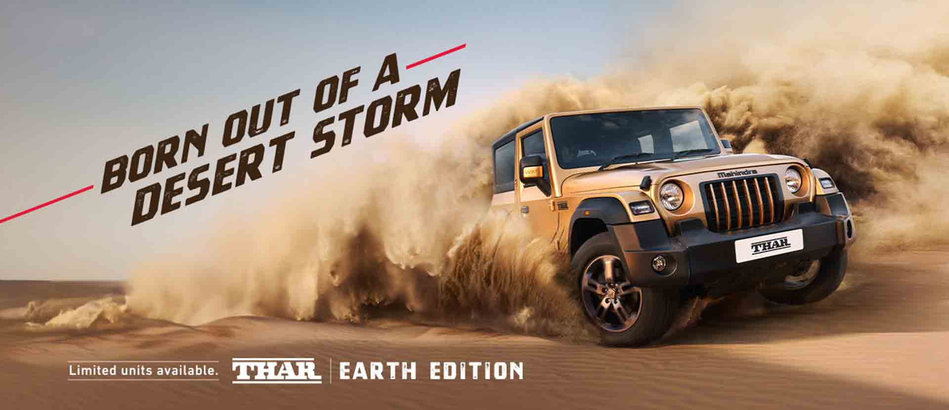 Mahindra Thar Earth Edition Banner  